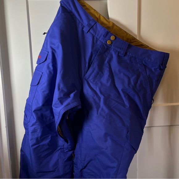 Burton Cargo Shell snowboarding pants men’s XL looser fit • royal blue (purple) - Picture 4 of 16